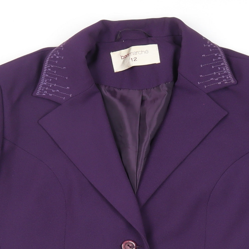 Womens UK Size 12 Bonmarché Purple Jacket