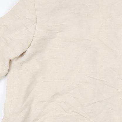 H&M Womens Beige Jacket Blazer Size XS Button