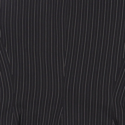 NEXT Womens Black Striped Jacket Blazer Size 10 Button