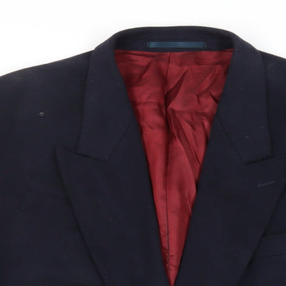 Mens UK Size 44 Burton Regular Blue Suit Jacket