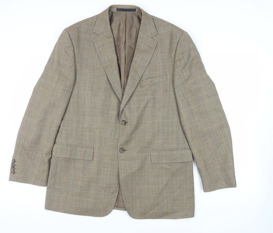 Mens UK Size 42 Marks and Spencer Regular Beige Suit Jacket