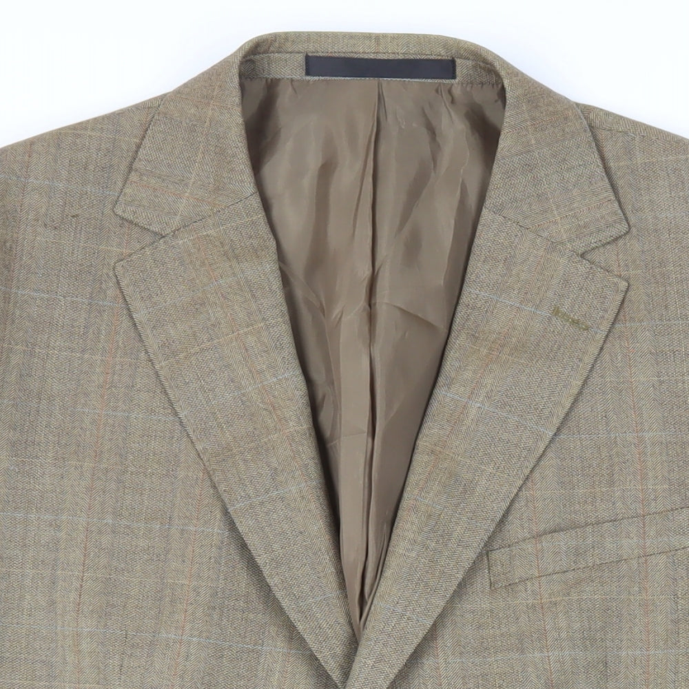 Mens UK Size 42 Marks and Spencer Regular Beige Suit Jacket