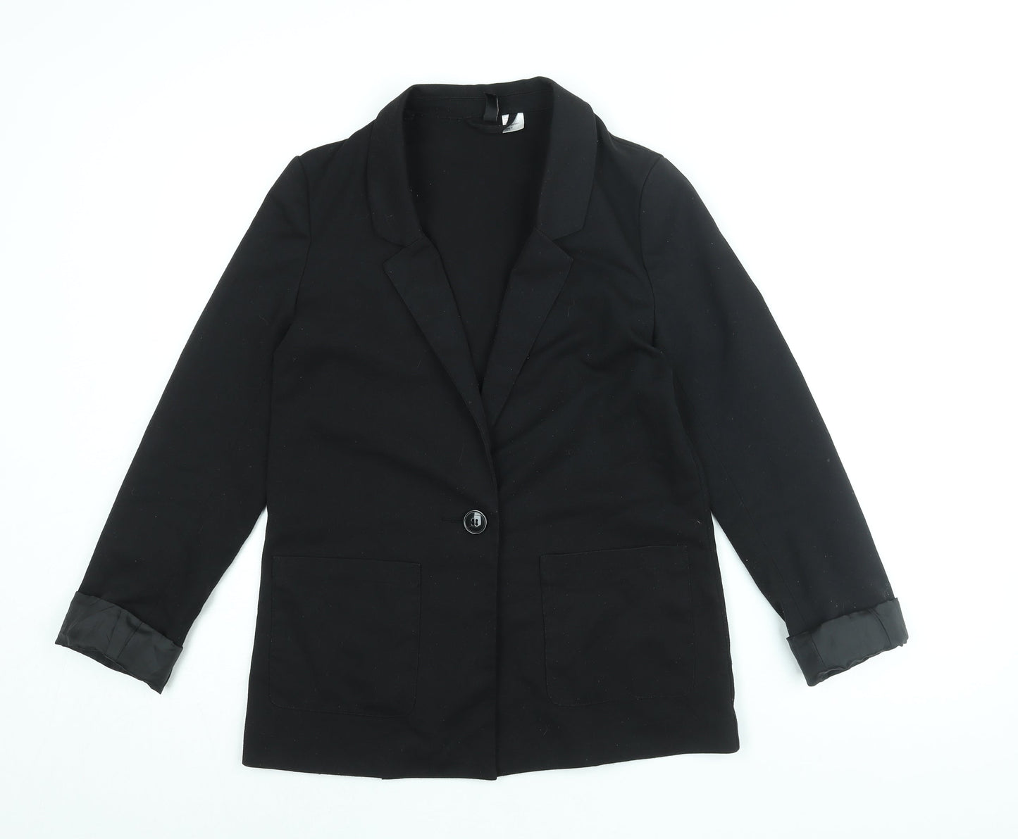Womens UK Size 8 H&M Black Jacket