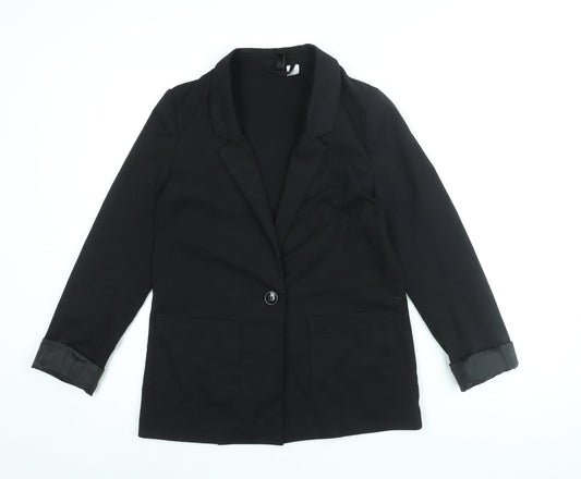 Womens UK Size 8 H&M Black Jacket