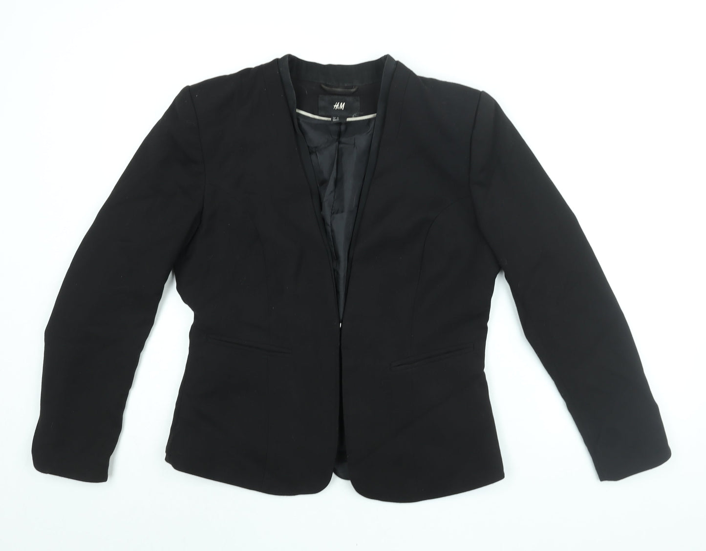 Womens UK Size 14 H&M Black Jacket