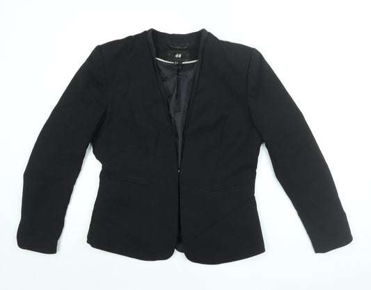 Womens UK Size 14 H&M Black Jacket
