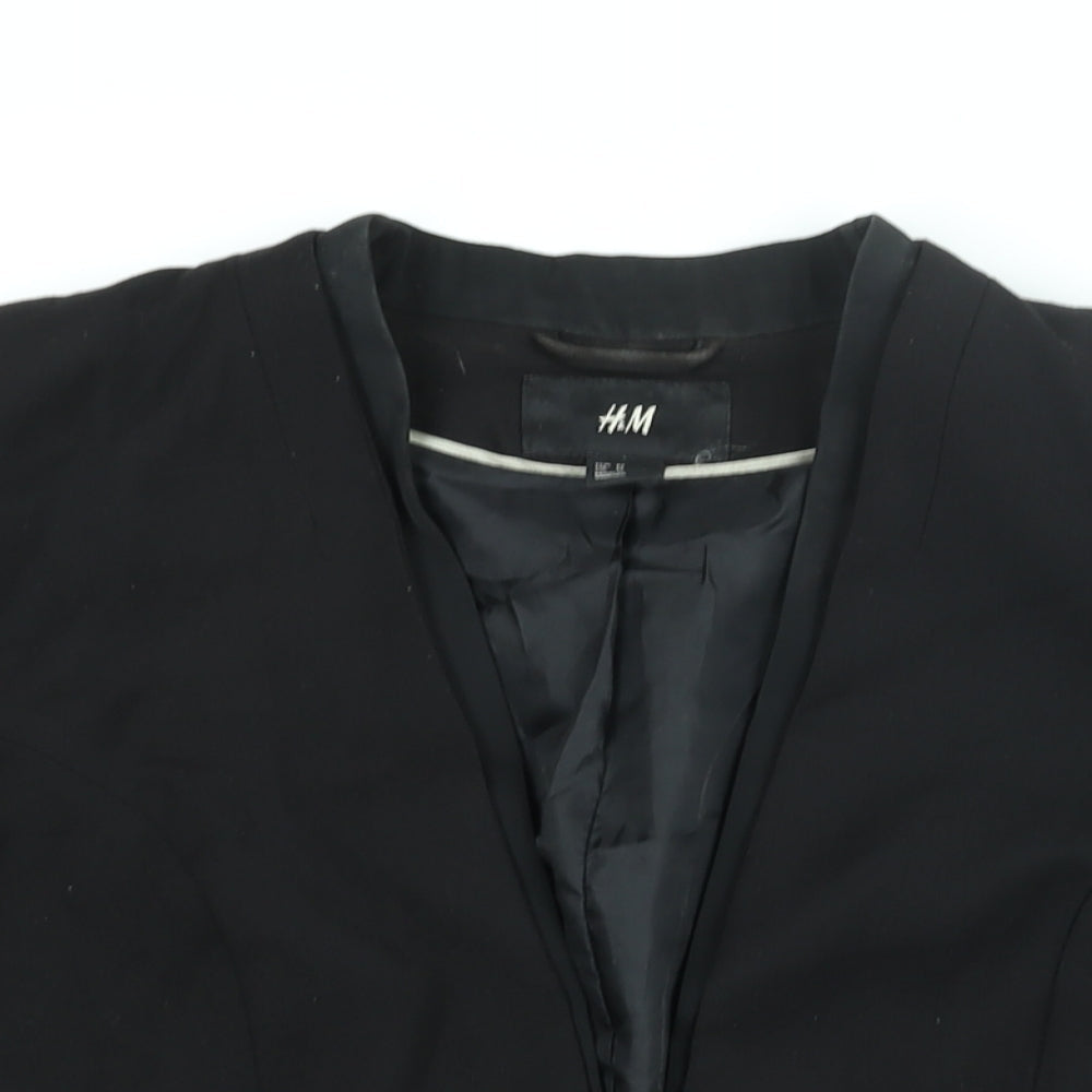 Womens UK Size 14 H&M Black Jacket