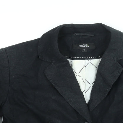Womens UK Size 12 Marks and Spencer Black Jacket