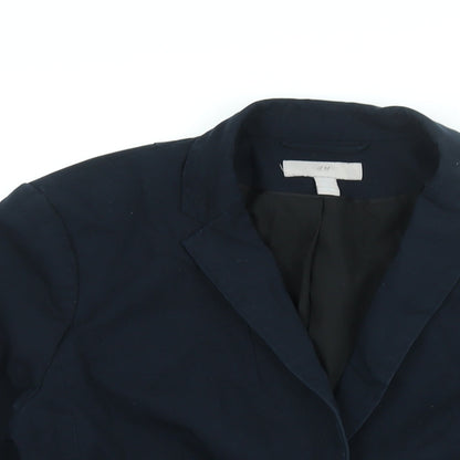 Womens UK Size 10 H&M Blue Jacket