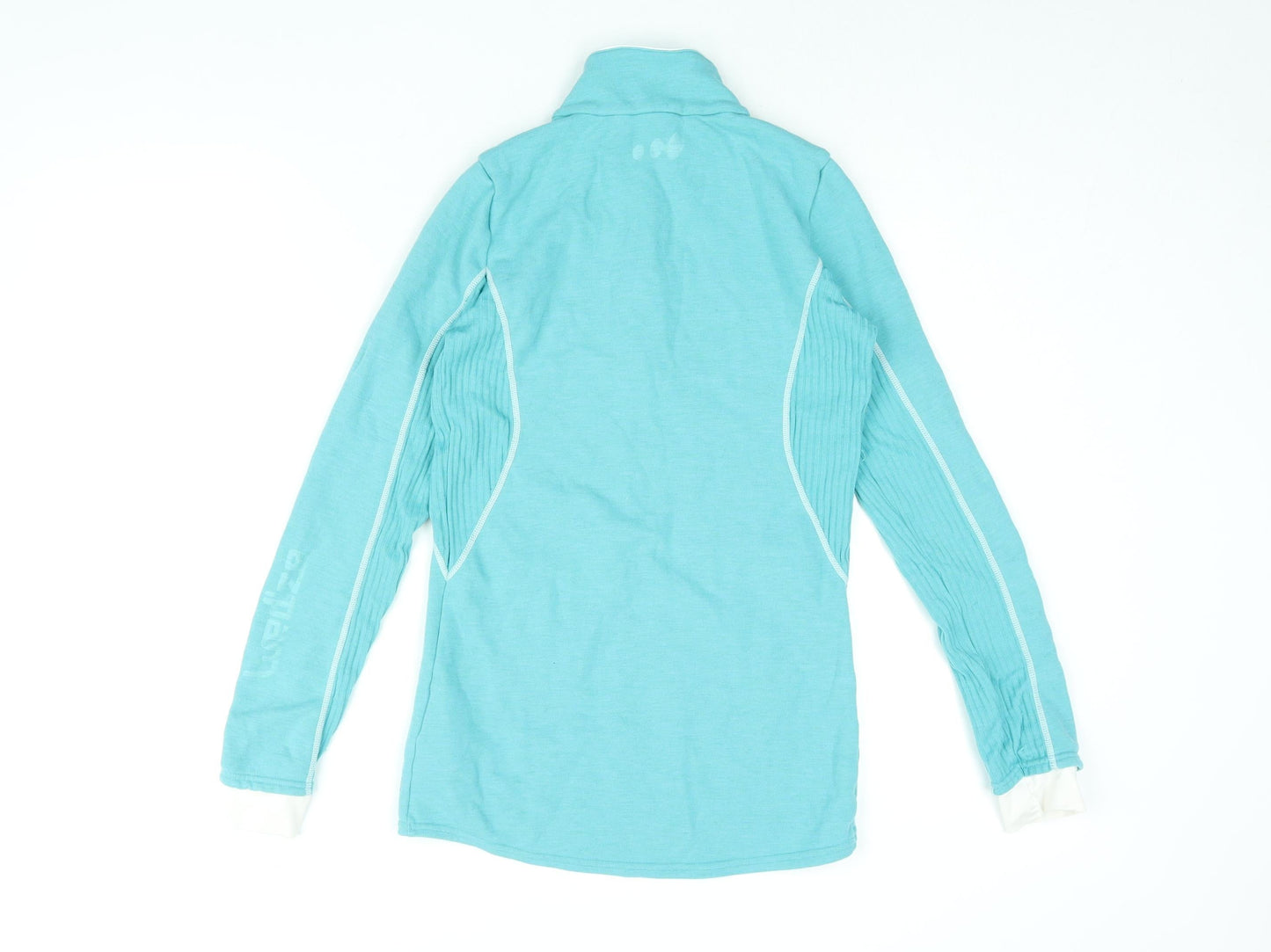Wed'ze Womens Blue Polyester Pullover Sweatshirt Size M Zip