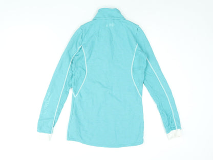 Wed'ze Womens Blue Polyester Pullover Sweatshirt Size M Zip