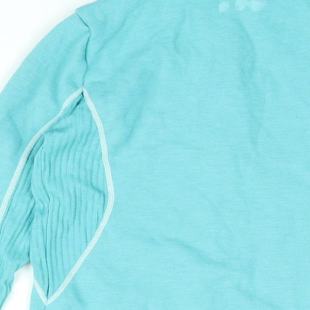 Wed'ze Womens Blue Polyester Pullover Sweatshirt Size M Zip