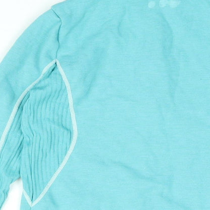 Wed'ze Womens Blue Polyester Pullover Sweatshirt Size M Zip
