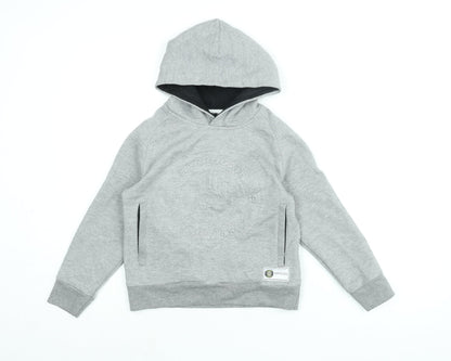 Harrogate Town AFC Boys Grey Cotton Pullover Hoodie Size 8 Years Pullover
