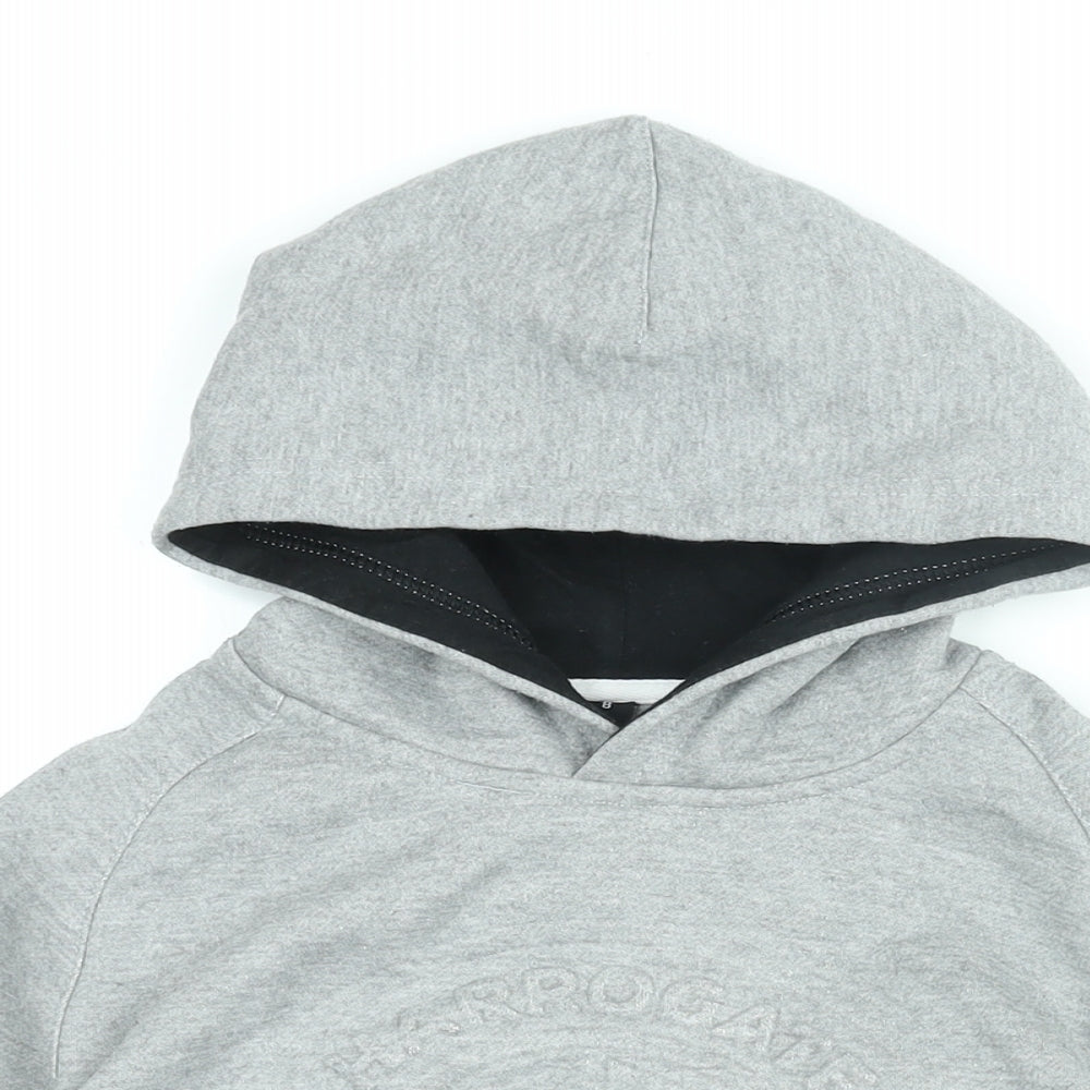 Harrogate Town AFC Boys Grey Cotton Pullover Hoodie Size 8 Years Pullover