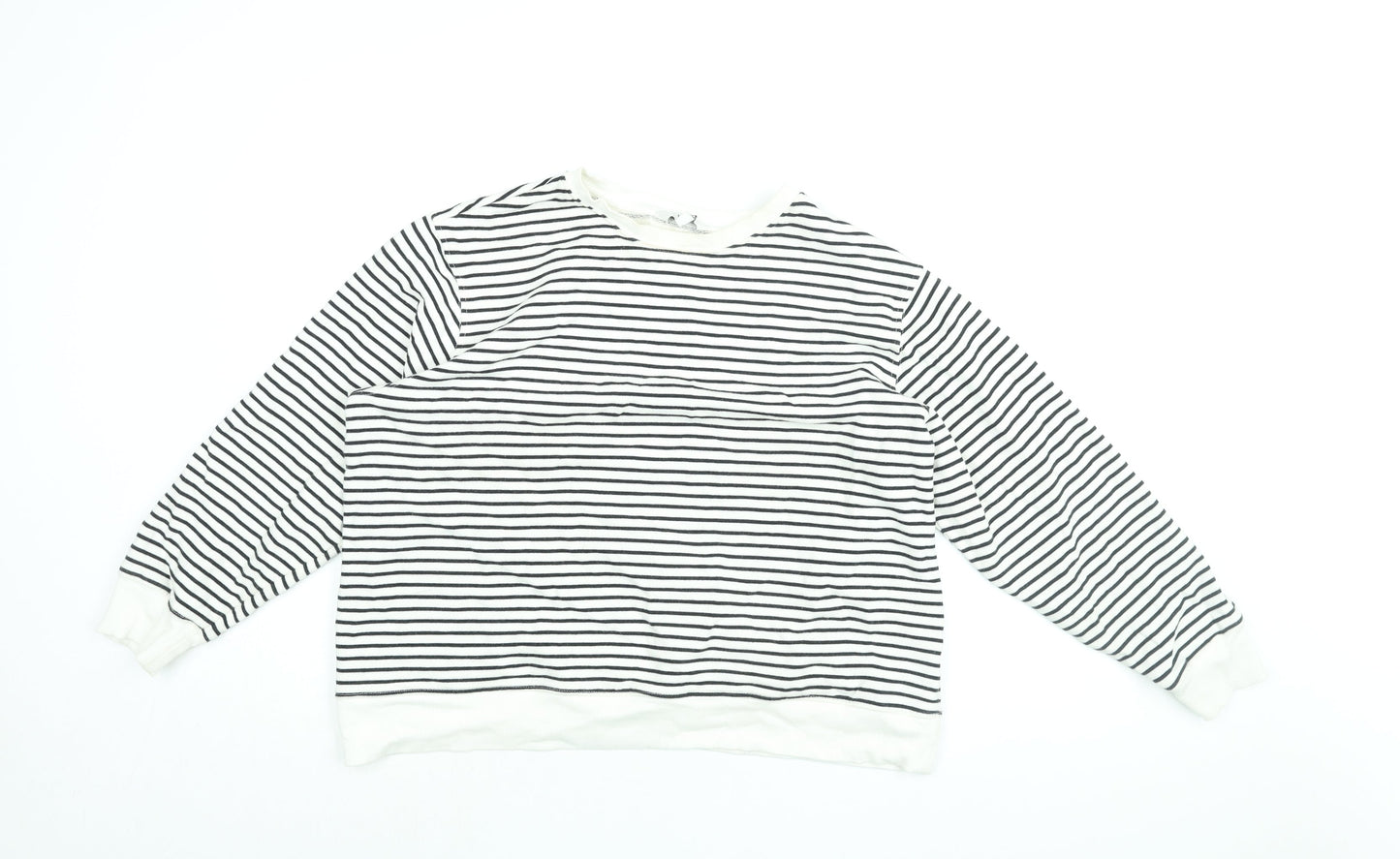 Womens UK Size L Marks and Spencer White Pullover Sweatshirt