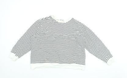 Womens UK Size L Marks and Spencer White Pullover Sweatshirt