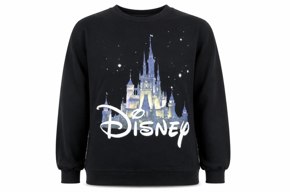 Womens UK Size 10 Disney Black Pullover Sweatshirt