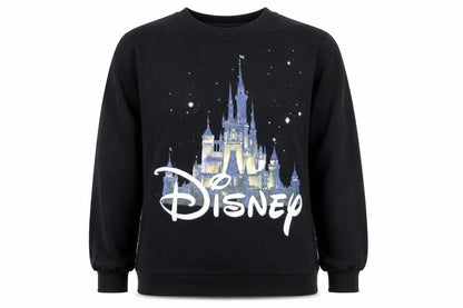 Womens UK Size 10 Disney Black Pullover Sweatshirt