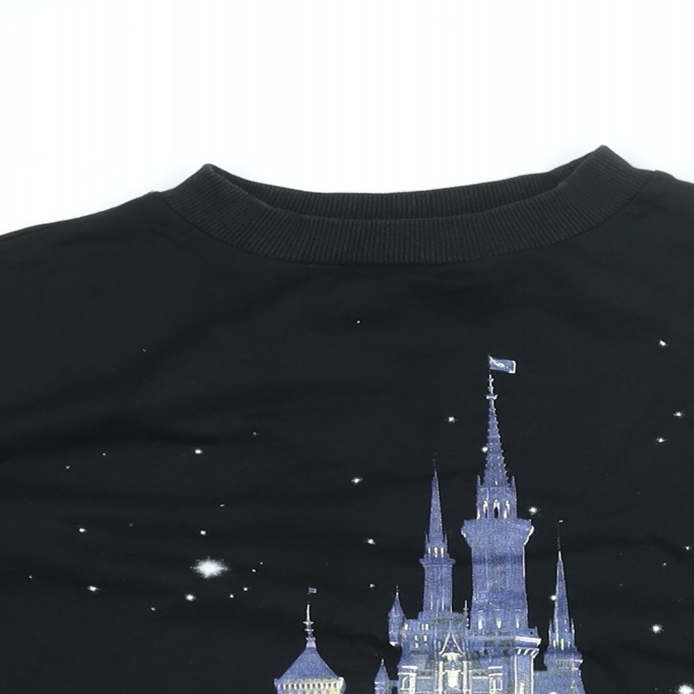 Womens UK Size 10 Disney Black Pullover Sweatshirt