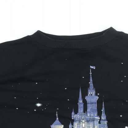 Womens UK Size 10 Disney Black Pullover Sweatshirt
