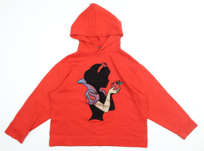 Womens UK Size S Disney Red Pullover Hoodie