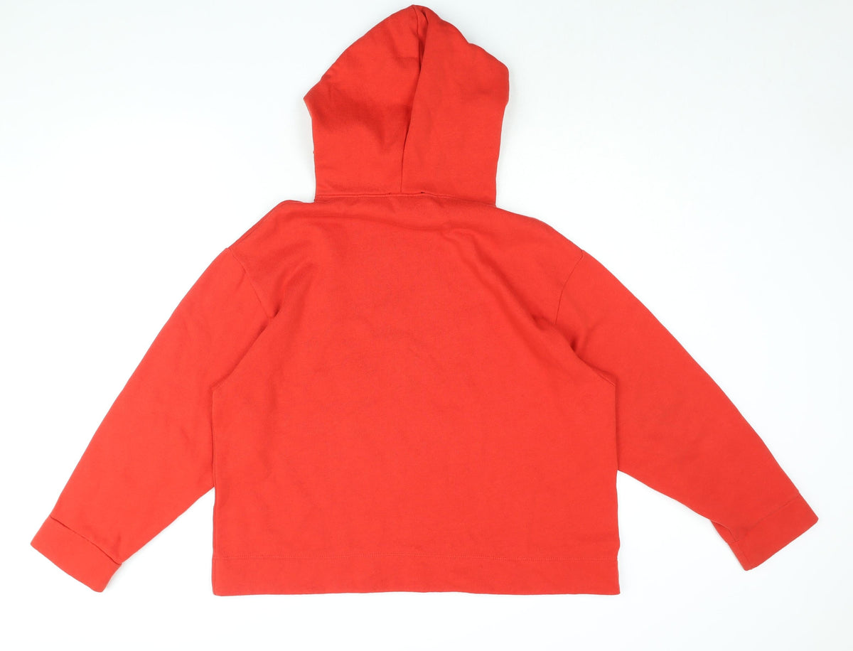 Womens UK Size S Disney Red Pullover Hoodie