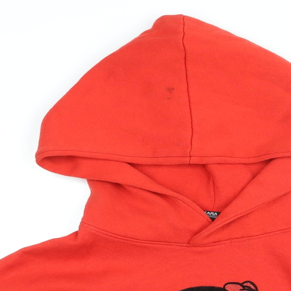 Womens UK Size S Disney Red Pullover Hoodie