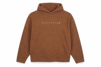 Collusion Womens Brown Cotton Pullover Hoodie Size M Pullover