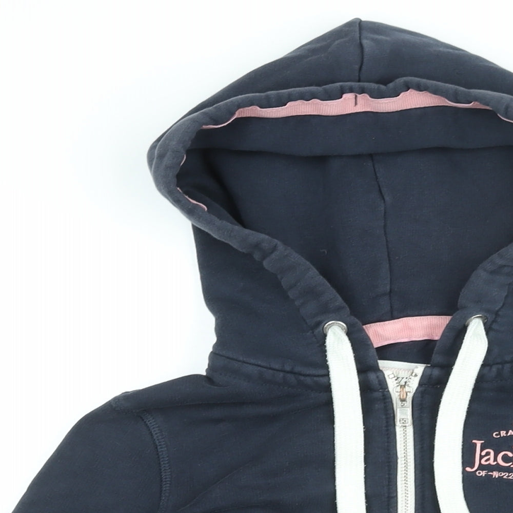 Womens UK Size 6 Jack Wills Blue Full Zip Hoodie