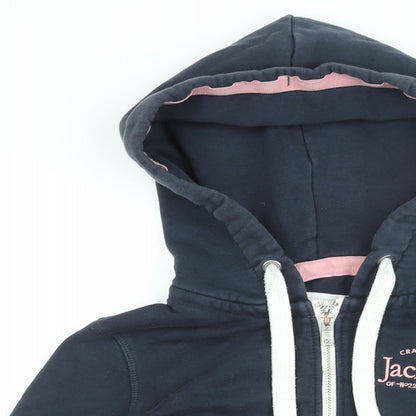 Womens UK Size 6 Jack Wills Blue Full Zip Hoodie