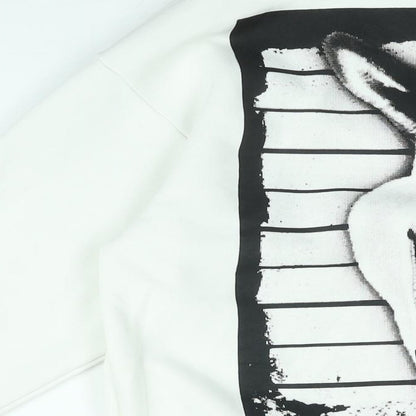 Shrek Womens White Cotton Pullover Sweatshirt Size XS Pullover - Donkey Shrek