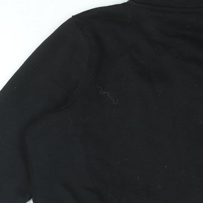 Slazenger Womens Black Cotton Full Zip Sweatshirt Size 14 Zip