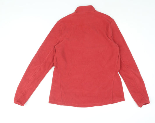 DECATHLON Womens Red Polyester Pullover Sweatshirt Size XL Zip