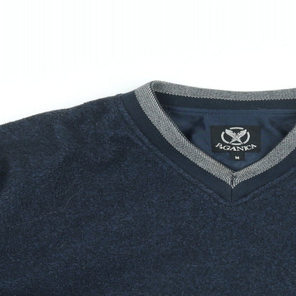 Paganica Mens Blue Polyester Pullover Sweatshirt Size M