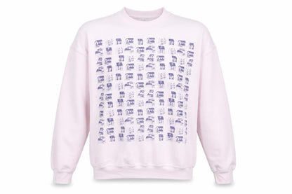 Supersuperficial Womens Pink Cotton Pullover Sweatshirt Size S Pullover - House Print