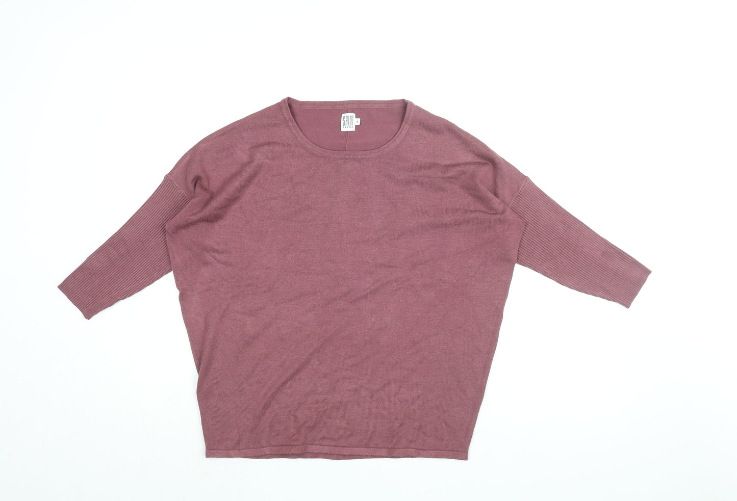 Womens UK Size S Saint Tropez Pink Basic T-Shirt