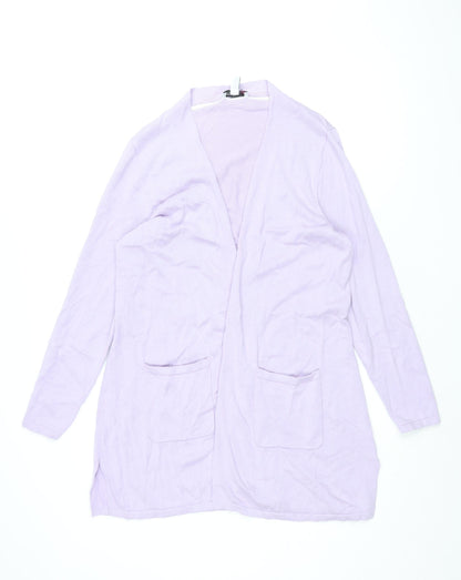 Womens UK Size L Isaac Mizrahi Purple Cardigan Jumper