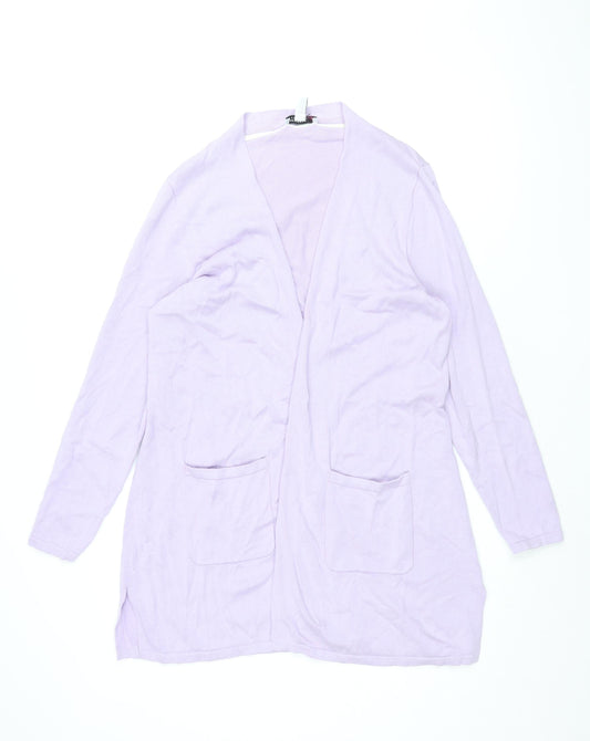 Womens UK Size L Isaac Mizrahi Purple Cardigan Jumper