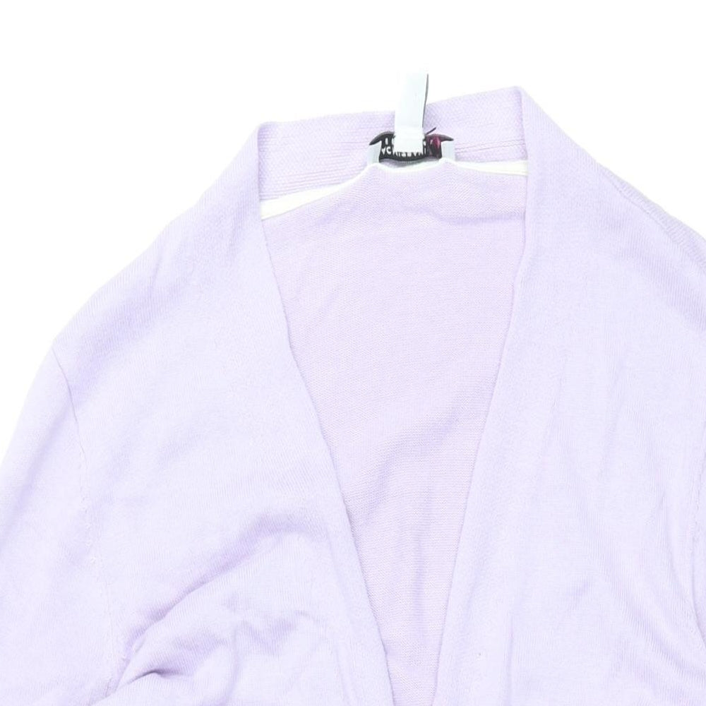 Womens UK Size L Isaac Mizrahi Purple Cardigan Jumper