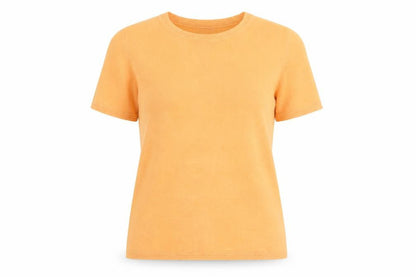 Womens UK Size 14 Marks and Spencer Orange Basic T-Shirt