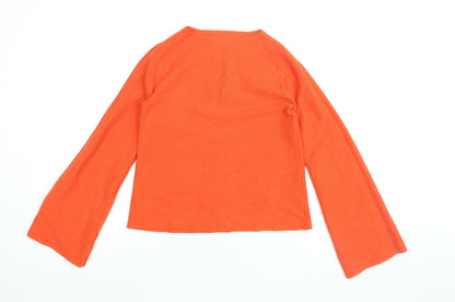 Womens UK Size XS Oasis Orange Basic T-Shirt