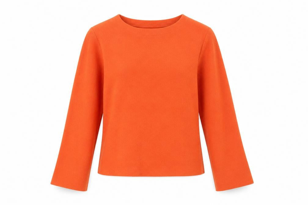 Womens UK Size XS Oasis Orange Basic T-Shirt