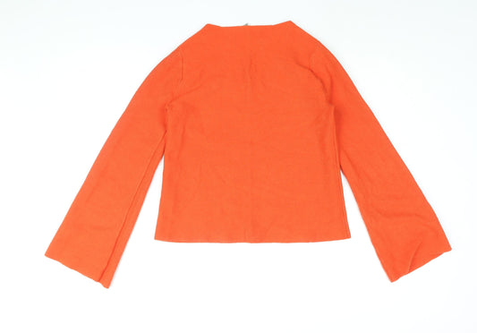 Womens UK Size XS Oasis Orange Basic T-Shirt