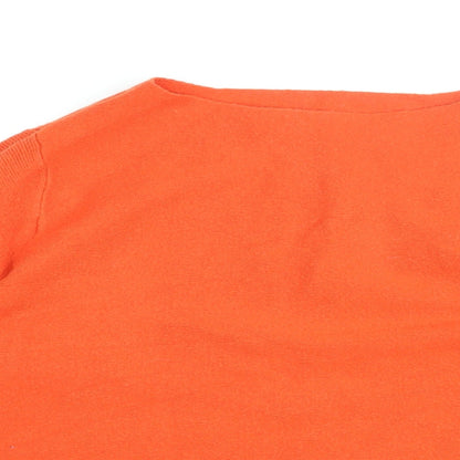 Womens UK Size XS Oasis Orange Basic T-Shirt