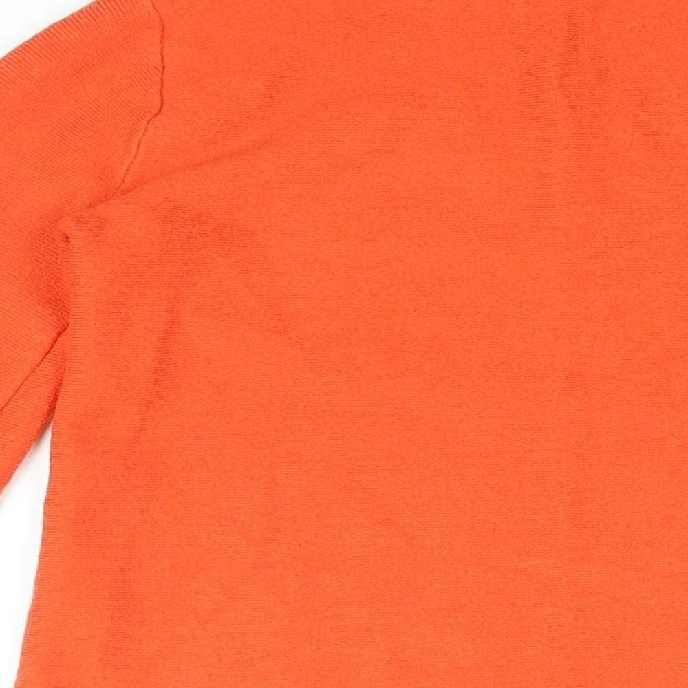 Womens UK Size XS Oasis Orange Basic T-Shirt