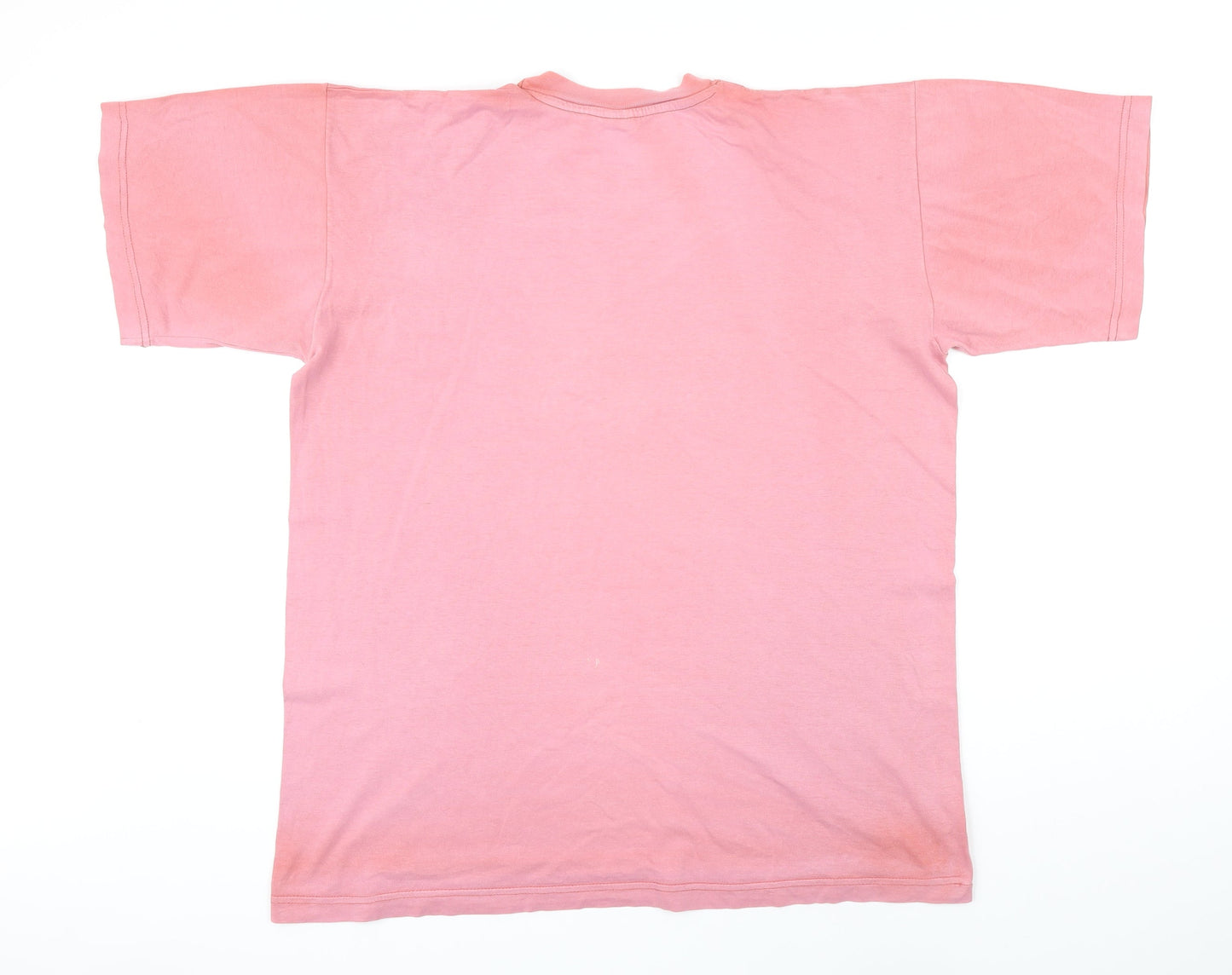 Airborne Womens Pink 100% Cotton Basic T-Shirt One Size Round Neck - The Big Five