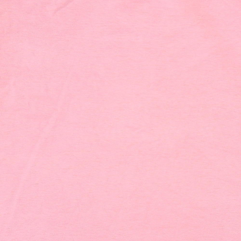Airborne Womens Pink 100% Cotton Basic T-Shirt One Size Round Neck - The Big Five