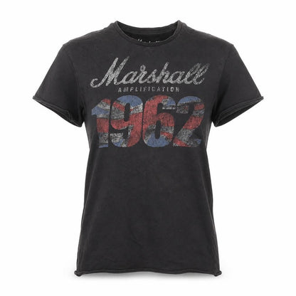 Marshall Womens Black 100% Cotton Basic T-Shirt Size XS Round Neck