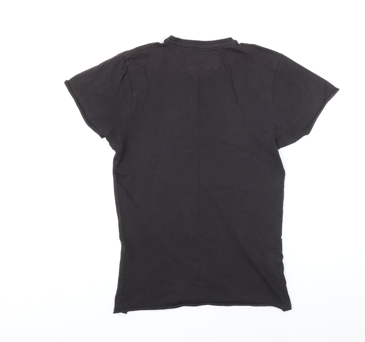 Marshall Womens Black 100% Cotton Basic T-Shirt Size XS Round Neck